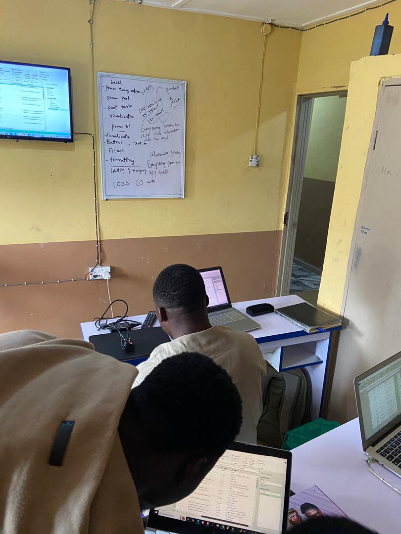 Students learning at our HUB